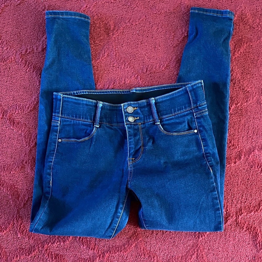 Apt. 9 Dark Blue Stretch Jeggings with tummy control band